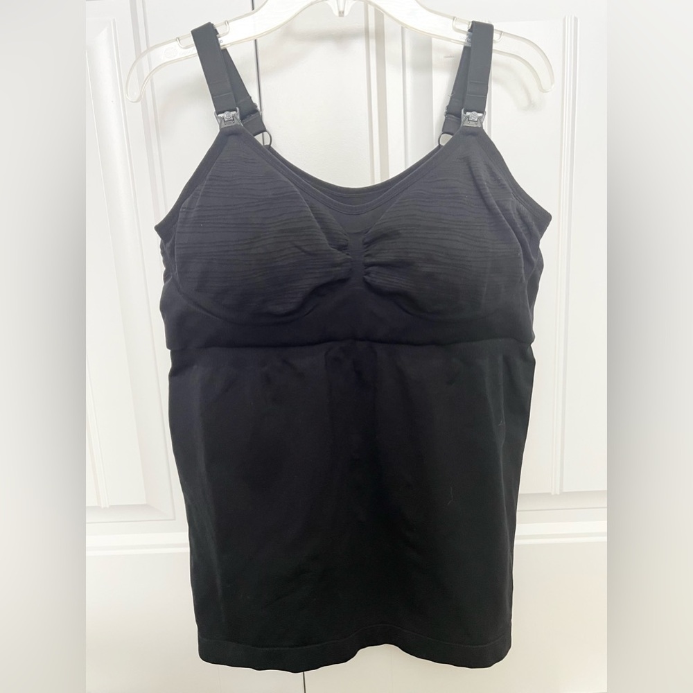 Kindred Bravely Sublime Hands-Free Pumping & Nursing Tank - Black - L Busty